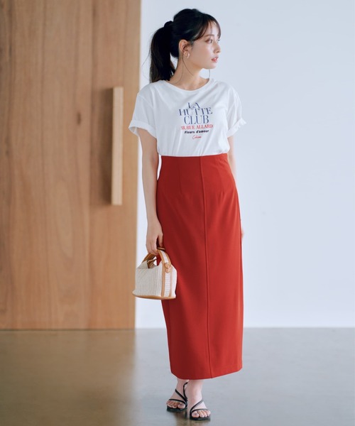 COHINA(コヒナ)の「イージーIラインスカート【低身長・小柄女性】(スカート・レディース・ブラック/レッド/パープル・XS-Short/S-Short/XS-Regular/S-Regular)」の17枚目の写真
