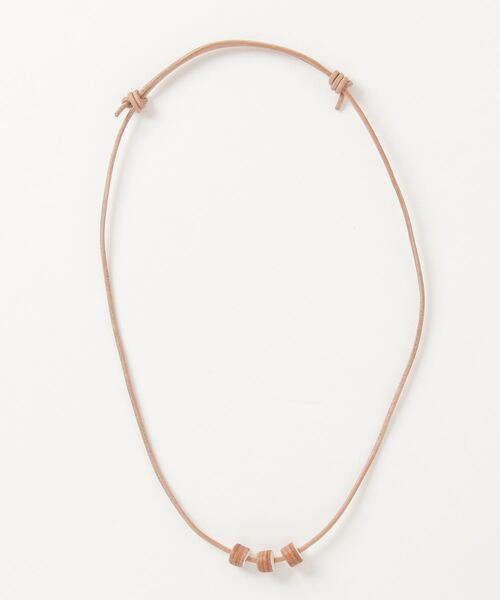 【セール】プラスレザー ネックレス bead-like（ネックレス）｜FUNALIVE（ファンアライブ）