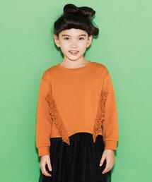 green label relaxing | 【KIDS】ウラケフリンジプルオーバー ロングスリーブ(Tシャツ/カットソー)