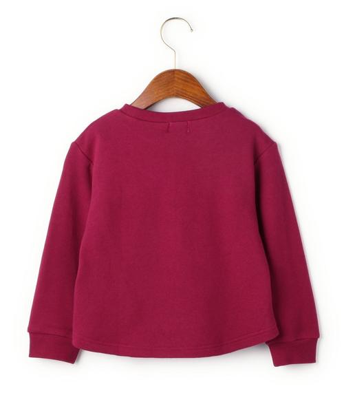 green label relaxing（グリーンレーベルリラクシング）の「【KIDS】ウラケフリンジプルオーバー ロングスリーブ（Tシャツ/カットソー・キッズ・ワインレッド/マスタード・105/115/125/135/95）」の4枚目の写真