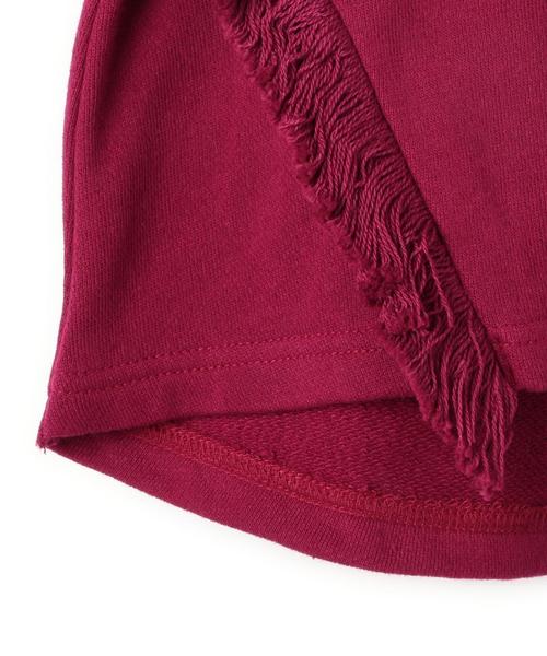 green label relaxing（グリーンレーベルリラクシング）の「【KIDS】ウラケフリンジプルオーバー ロングスリーブ（Tシャツ/カットソー・キッズ・ワインレッド/マスタード・105/115/125/135/95）」の7枚目の写真