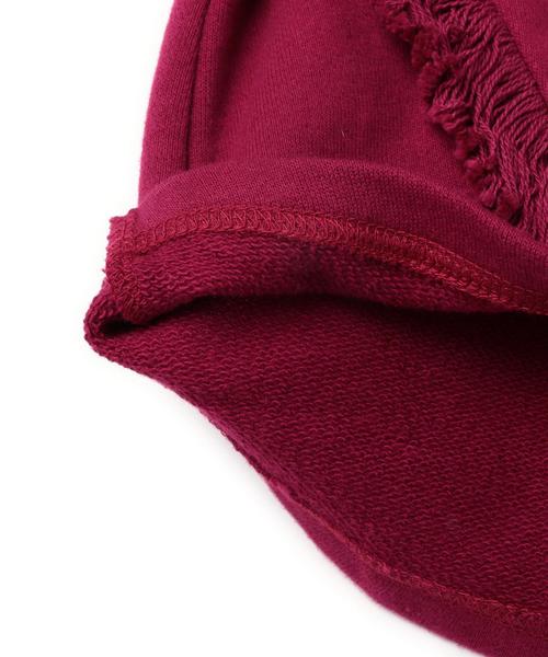 green label relaxing（グリーンレーベルリラクシング）の「【KIDS】ウラケフリンジプルオーバー ロングスリーブ（Tシャツ/カットソー・キッズ・ワインレッド/マスタード・105/115/125/135/95）」の3枚目の写真