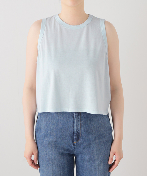 CELERI(セルリ)の「【CELERI/セルリ】CROPPED タンクトップ(タンクトップ・レディース・ブラック/エメラルドブルー/ベージュ・FREE)」の11枚目の写真