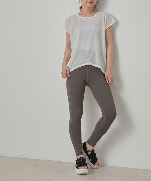 【セール】【水陸両用＆ドライタッチ】セットアイテム シアーレイヤードTシャツ ＆ ブラトップ（その他トップス）｜NERGY（ナージー）