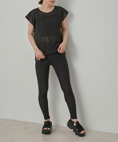 【セール】【水陸両用＆ドライタッチ】セットアイテム シアーレイヤードTシャツ ＆ ブラトップ（その他トップス）｜NERGY（ナージー）