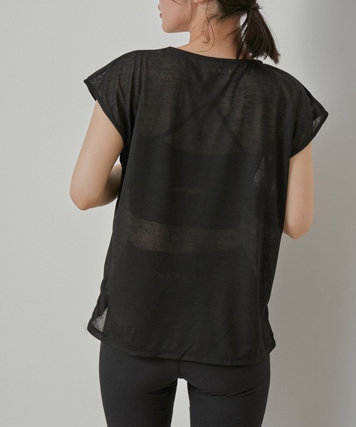 【セール】【水陸両用＆ドライタッチ】セットアイテム シアーレイヤードTシャツ ＆ ブラトップ（その他トップス）｜NERGY（ナージー）