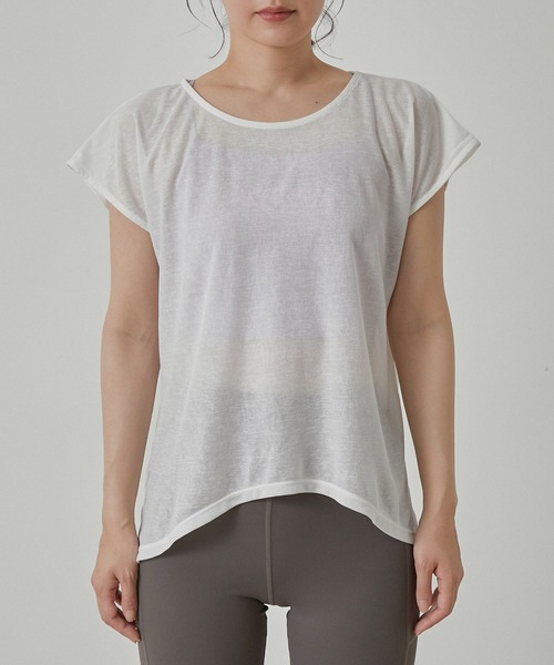 【セール】【水陸両用＆ドライタッチ】セットアイテム シアーレイヤードTシャツ ＆ ブラトップ（その他トップス）｜NERGY（ナージー）