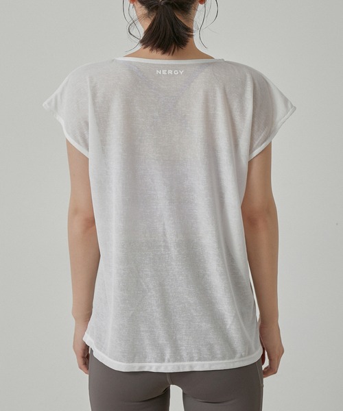 【セール】【水陸両用＆ドライタッチ】セットアイテム シアーレイヤードTシャツ ＆ ブラトップ（その他トップス）｜NERGY（ナージー）