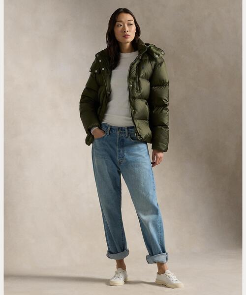 POLO RALPH LAUREN(ポロ ラルフ ローレン)の「ウォーターリペラント キルテッド ダウン ジャケット(ダウンジャケット/コート・レディース・グリーン系1・M/L/XS/S/XXS)」の8枚目の写真