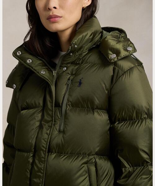 POLO RALPH LAUREN(ポロ ラルフ ローレン)の「ウォーターリペラント キルテッド ダウン ジャケット(ダウンジャケット/コート・レディース・グリーン系1・M/L/XS/S/XXS)」の6枚目の写真