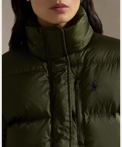 POLO RALPH LAUREN(ポロ ラルフ ローレン)の「ウォーターリペラント キルテッド ダウン ジャケット(ダウンジャケット/コート・レディース・グリーン系1・M/L/XS/S/XXS)」の5枚目の写真