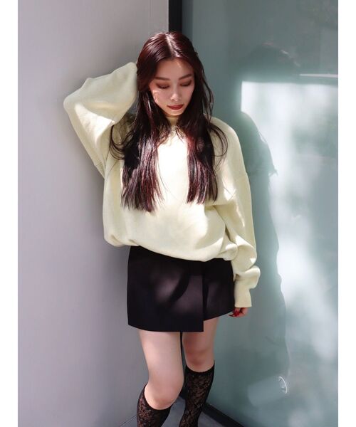 EVRIS（エヴリス）の「ラップミニスカート【セットアップ着用可能】（スカート・レディース・グレー/ブラック・MEDIUM/SMALL）」の17枚目の写真