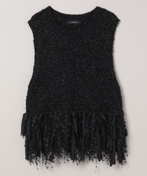 JEANASIS | ツイーディフリンジNS/148481(ニット/セーター)