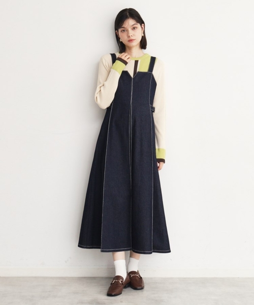 THE SHOP TK （ザ ショップ ティーケー ）の「ストライプ配色リブニット【洗える】（ニット/セーター・レディース・ベージュ系その他7/チャコール/ブラック系4・13/12）」の17枚目の写真