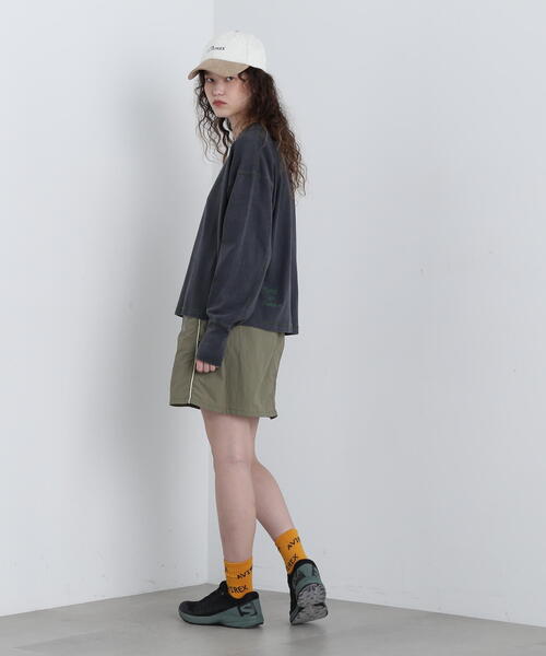 AVIREX(アヴィレックス)の「COLOR STITCH L/S T-SHIRT/カラーステッチロングスリーブTシャツ(Tシャツ/カットソー・レディース・ホワイト系2/チャコールグレー/バイオレット・F)」の17枚目の写真