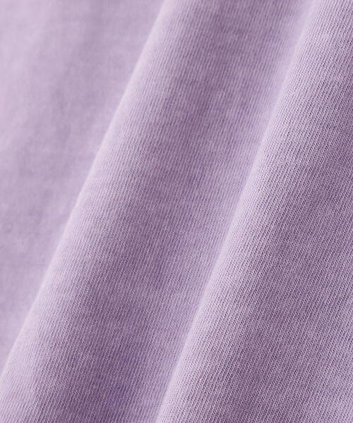 AVIREX(アヴィレックス)の「COLOR STITCH L/S T-SHIRT/カラーステッチロングスリーブTシャツ(Tシャツ/カットソー・レディース・ホワイト系2/チャコールグレー/バイオレット・F)」の7枚目の写真