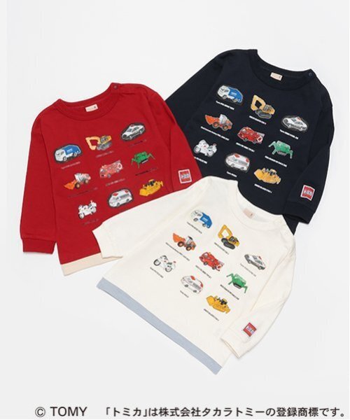 セール】【TOMICA】トミカ集合長袖Tシャツ（Tシャツ/カットソー