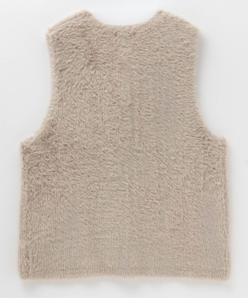 HusHusH（ハッシュアッシュ）の「HusHusH ファーベスト ジレ（ベスト・レディース・チャコールグレー/ベージュ・フリー）」の16枚目の写真