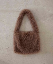 Fakefur volume onehandle shoulder bag/フェイクファー ボリューム ワンハンドル ショルダー バッグ