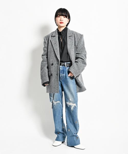 新品タグ付き　24年　CITYSHOP　コットンプルオーバーブラウス CITYSHOP（シティーショップ）の「COTTON PULLOVER ブラウス