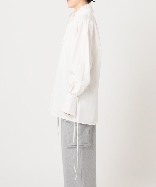 CITYSHOP（シティーショップ）の「COTTON PULLOVER ブラウス（シャツ/ブラウス・レディース・ブラック/ホワイト・FREE）」の10枚目の写真