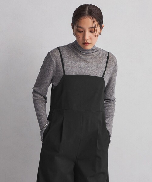 green label relaxing（グリーンレーベルリラクシング）の「【WEB限定】＜at ease＞オルマイ オールインワン（つなぎ/オールインワン・レディース・グレー/ブラック・FREE）」の14枚目の写真