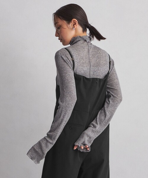 green label relaxing（グリーンレーベルリラクシング）の「【WEB限定】＜at ease＞オルマイ オールインワン（つなぎ/オールインワン・レディース・グレー/ブラック・FREE）」の15枚目の写真