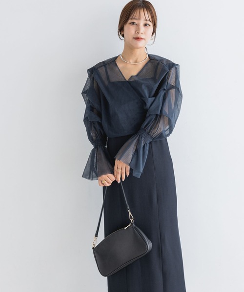 スタッフプロデュース】チュールカシュリボンキャミワンピース