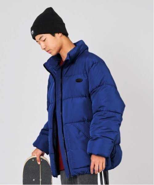 GLAZOS(グラソス)の「【大人向けサイズあり】ファイバーダウンジャケット(ブルゾン・キッズ・グリーン/ブルー/ブラック・S/M/L/LL)」の3枚目の写真