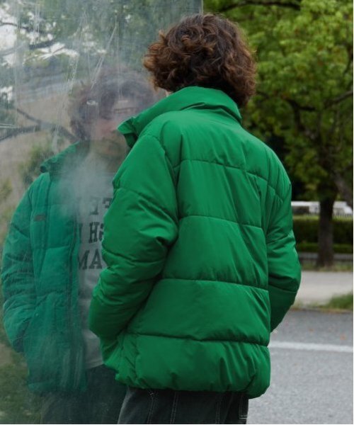 GLAZOS(グラソス)の「【大人向けサイズあり】ファイバーダウンジャケット(ブルゾン・キッズ・グリーン/ブルー/ブラック・S/M/L/LL)」の5枚目の写真