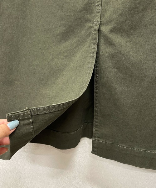 Futier land（フューティアランド）の「【新色追加】ベイカーロングスカート（スカート・レディース・ブラック/カーキ/オフホワイト・MEDIUM/LARGE）」の20枚目の写真