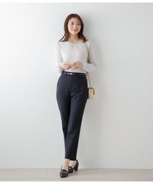 NEWYORKER(ニューヨーカー)の「TRストレッチツイル テーパードパンツ(その他パンツ・レディース・キャメル/ネイビー・11号/9号)」の22枚目の写真