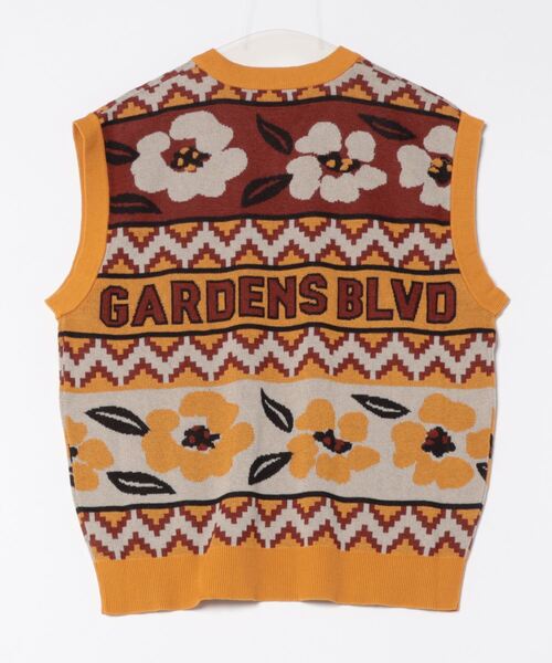 RODEO CROWNS WIDE BOWL（ロデオクラウンズワイドボウル）の「ジャガードニットベスト（ベスト・メンズ・ブルー系その他3/イエロー系その他・FREE）」の22枚目の写真