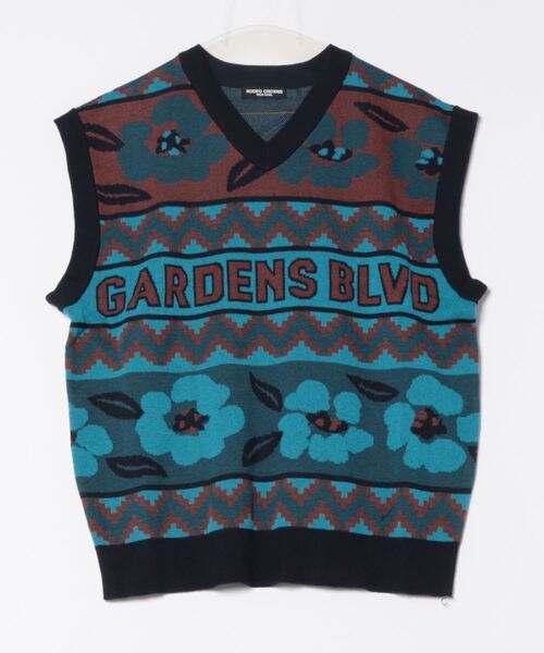 RODEO CROWNS WIDE BOWL（ロデオクラウンズワイドボウル）の「ジャガードニットベスト（ベスト・メンズ・ブルー系その他3/イエロー系その他・FREE）」の20枚目の写真