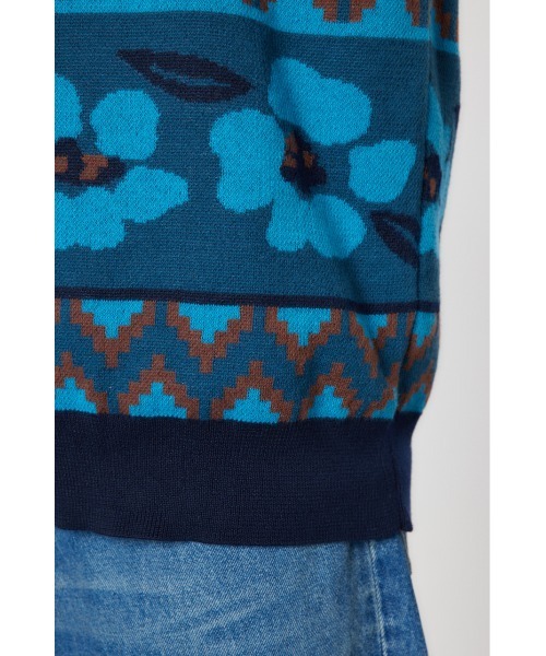 RODEO CROWNS WIDE BOWL（ロデオクラウンズワイドボウル）の「ジャガードニットベスト（ベスト・メンズ・ブルー系その他3/イエロー系その他・FREE）」の19枚目の写真
