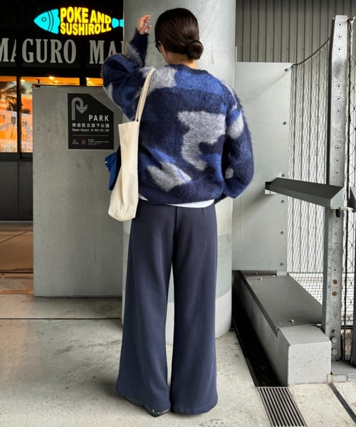 CIAOPANIC TYPY（チャオパニックティピー）の「【UNISEX】総柄モチーフアソートニット/WEB限定（ニット/セーター・メンズ・カーキ/ネイビー/レッド・MEDIUM/LARGE）」の17枚目の写真