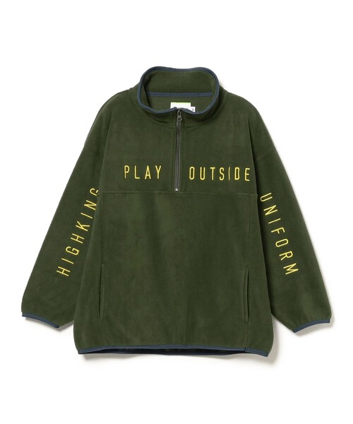 highking（ハイキング）の「highking / outside スウェット 2024（100～170cm）（スウェット・キッズ・グリーン系その他5/ネイビー・M(140-150)/S(120-130)/L(160-170)/XS(100-110)）」の3枚目の写真