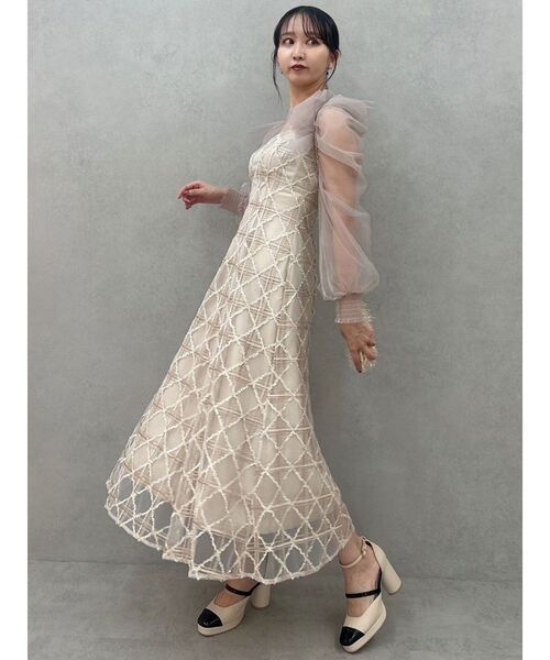 dazzlin（ダズリン）の「レースリボンオフショルドレス（ワンピース