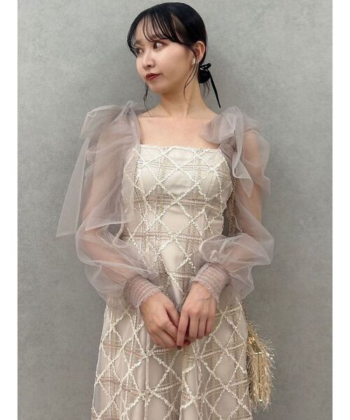 dazzlin（ダズリン）の「レースリボンオフショルドレス（ワンピース