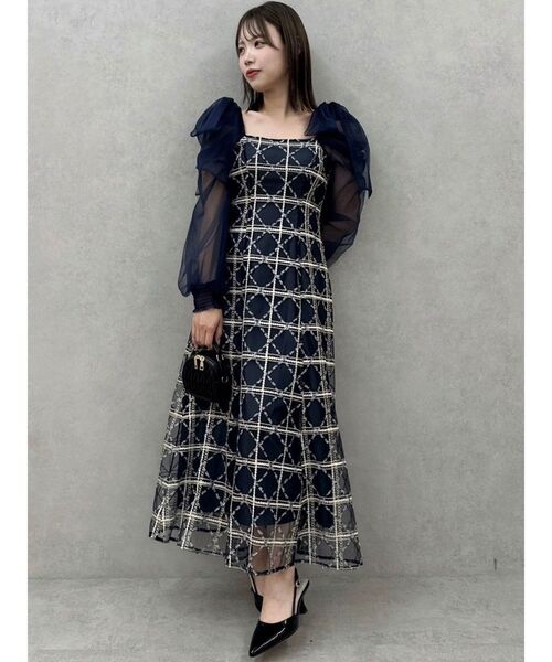 dazzlin（ダズリン）の「レースリボンオフショルドレス（ワンピース