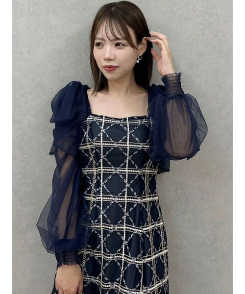 dazzlin（ダズリン）の「レースリボンオフショルドレス（ワンピース