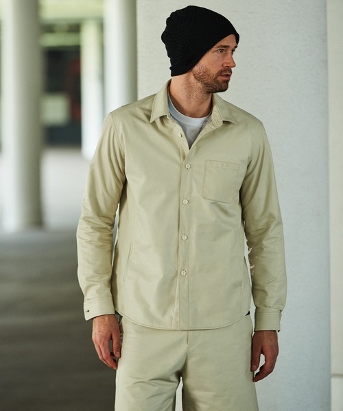 ACANTHUS: Leather Shirt Jacket