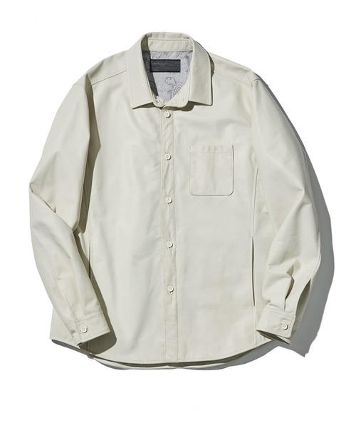 ACANTHUS(アカンサス)の「ACANTHUS: Leather Shirt Jacket(ライダースジャケット・メンズ・ホワイト/ブラック・S/M/L/XL)」の16枚目の写真