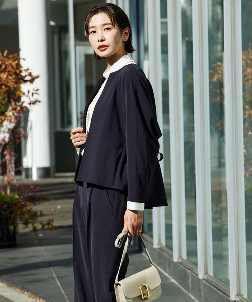 入卒/セレモニー/オケージョン】バックペプラムジャケット/オフィス