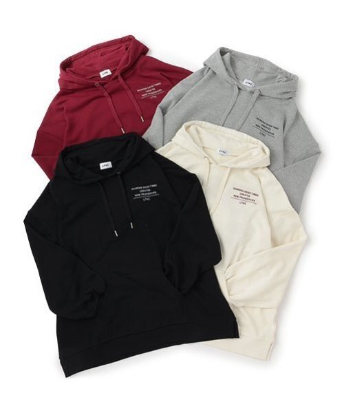 LOVETOXIC（ラブトキシック）の「【LTXC】バックサガラパーカ（パーカー・キッズ・ブラック/エンジ/アイボリー/トップグレー・S/M/L）」の19枚目の写真
