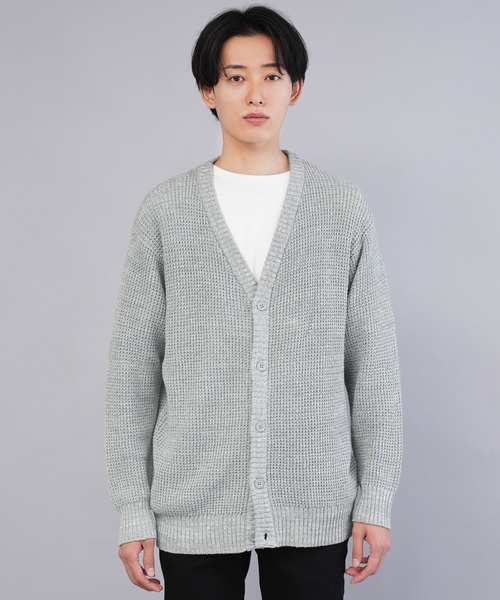 【美品】Cogthebigsmoke ゲイルカーディガン ワッフル グレー 値下げ❗️新品未使用❗️コグザビッグスモーク ゲイル