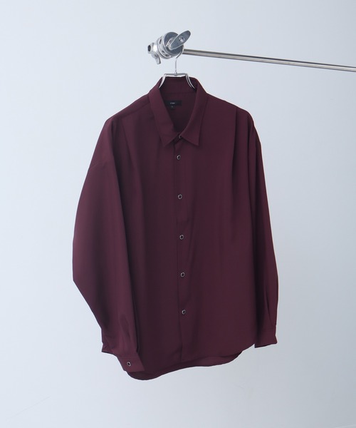 シルキースムース ヴィンテージボタン ショルダータックシャツ（シャツ