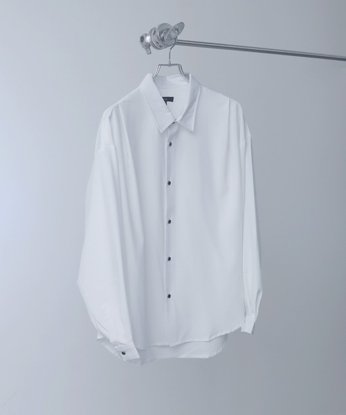 Art re A select(アトリエセレクト)の「シルキースムース ヴィンテージボタン ショルダータックシャツ(シャツ/ブラウス・メンズ・チャコール/ネイビー/ブラック/ホワイト/ワイン・M/L)」の18枚目の写真
