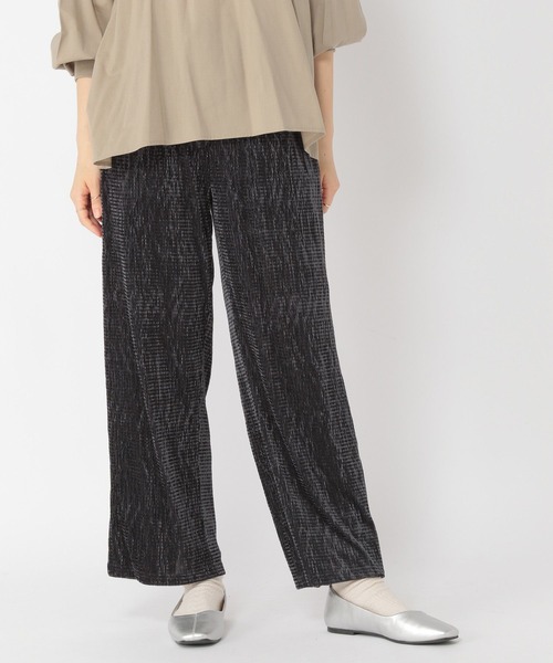 studio CLIP（スタディオクリップ）の「ポコポコベロアイージーパンツ[プチ・プラスサイズあり]（その他パンツ・レディース・モカ/スモーク・FREE）」の3枚目の写真