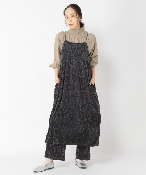 studio CLIP（スタディオクリップ）の「ポコポコベロアイージーパンツ[プチ・プラスサイズあり]（その他パンツ・レディース・モカ/スモーク・FREE）」の4枚目の写真